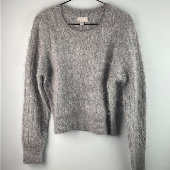 J. Crew Sweaters - J. Crew Cashmere Gray Crewneck Sweater Size M